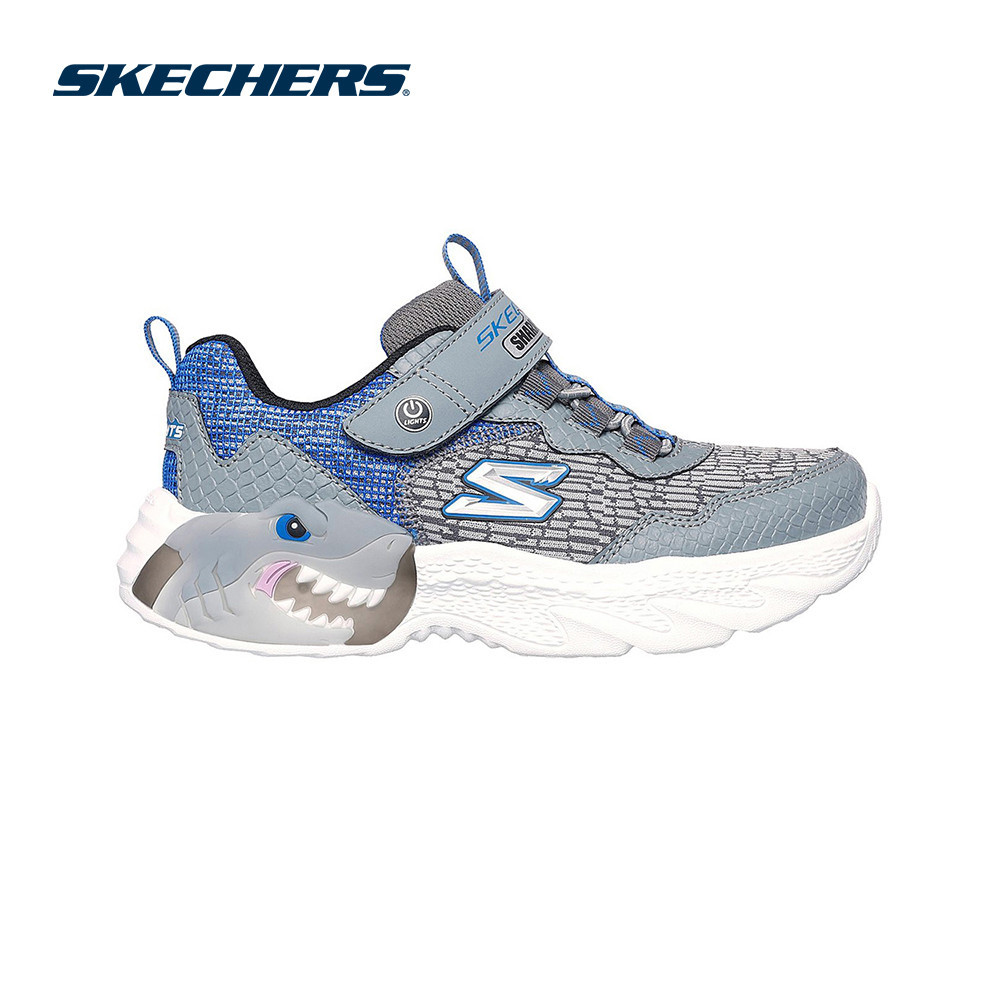 思克威爾 Skechers 男童 S-Lights 生物燈鞋 - 400617L-ccbl Kasut 運動鞋,Buda
