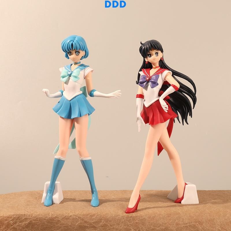 DDD 現貨 22cm 美少女戰士 Sailor Moon 水野亞美 水手水星 火野麗 水手火星 公仔人偶模型玩具手辦擺