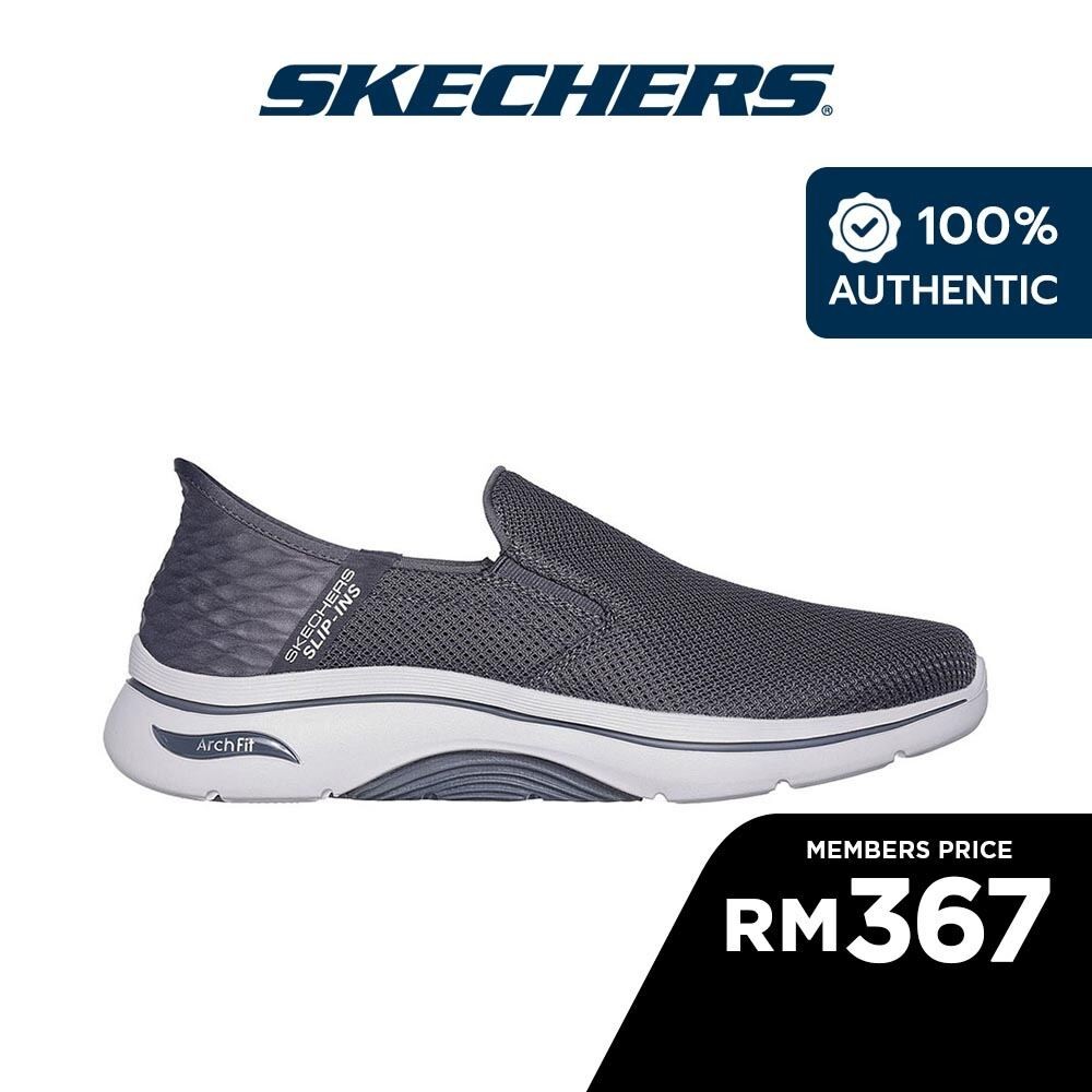 思克威爾 Skechers 男式 Slip-Ins GOwalk Arch Fit 2.0 免提 2 鞋 - 21660