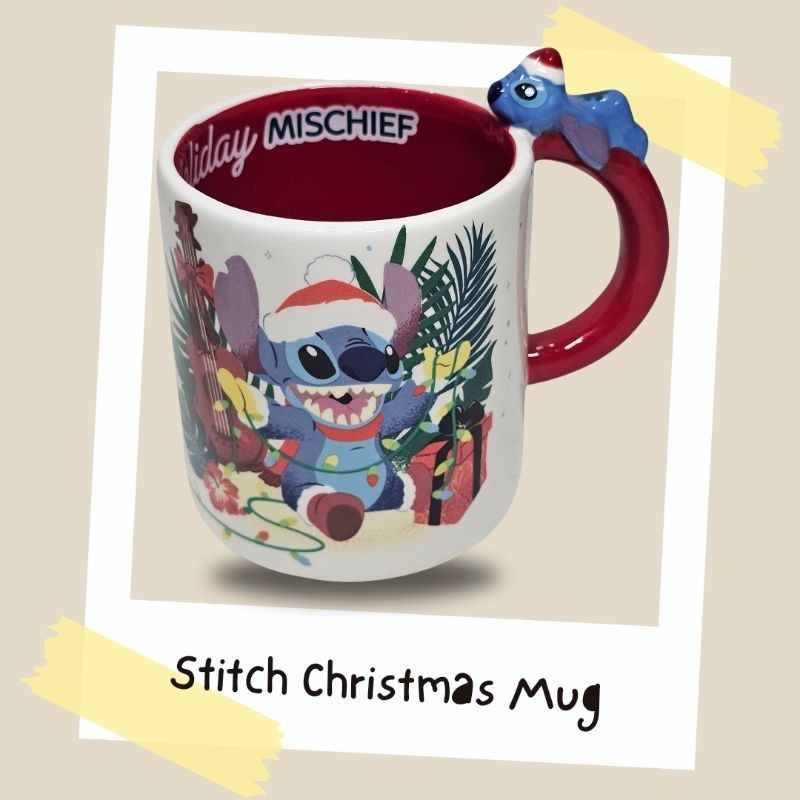 迪士尼 Lilo and Stitch 聖誕版卡通陶瓷杯