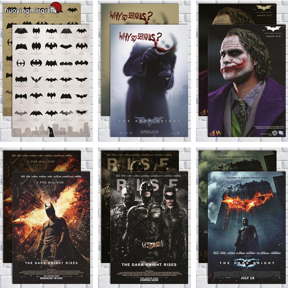 蝙蝠俠海報小丑黑暗騎士DC正義聯盟英雄joker電影裝飾掛畫壁小畫家