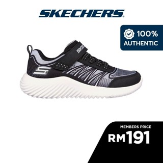 思克威爾 Skechers 男童軟底運動鞋 - 403737L-bksl