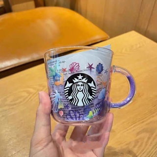 ★ins熱賣 星巴克杯子 星爸爸夢幻紫色海洋女人杯女神系列咖啡杯馬克杯240毫升