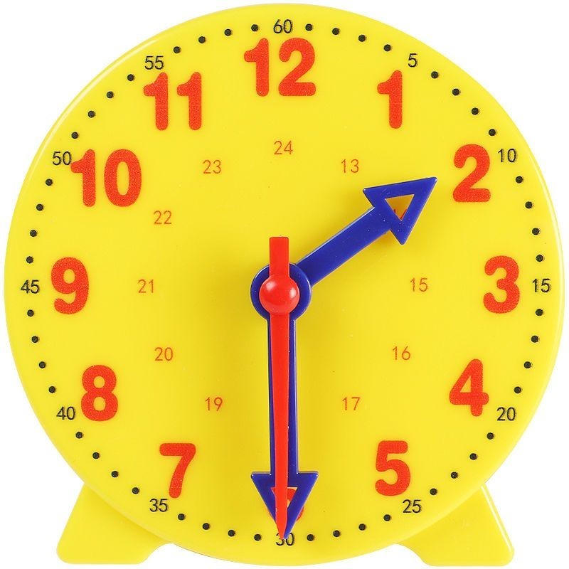 認識鐘錶和時間時鐘模型教具數學小學生一二年級鐘面學具學習器♠3.11