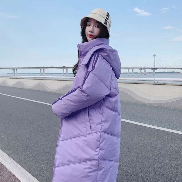 冬季棉衣女中長款韓版學生羽絨棉服時尚加厚寬鬆棉襖情侶潮流外套