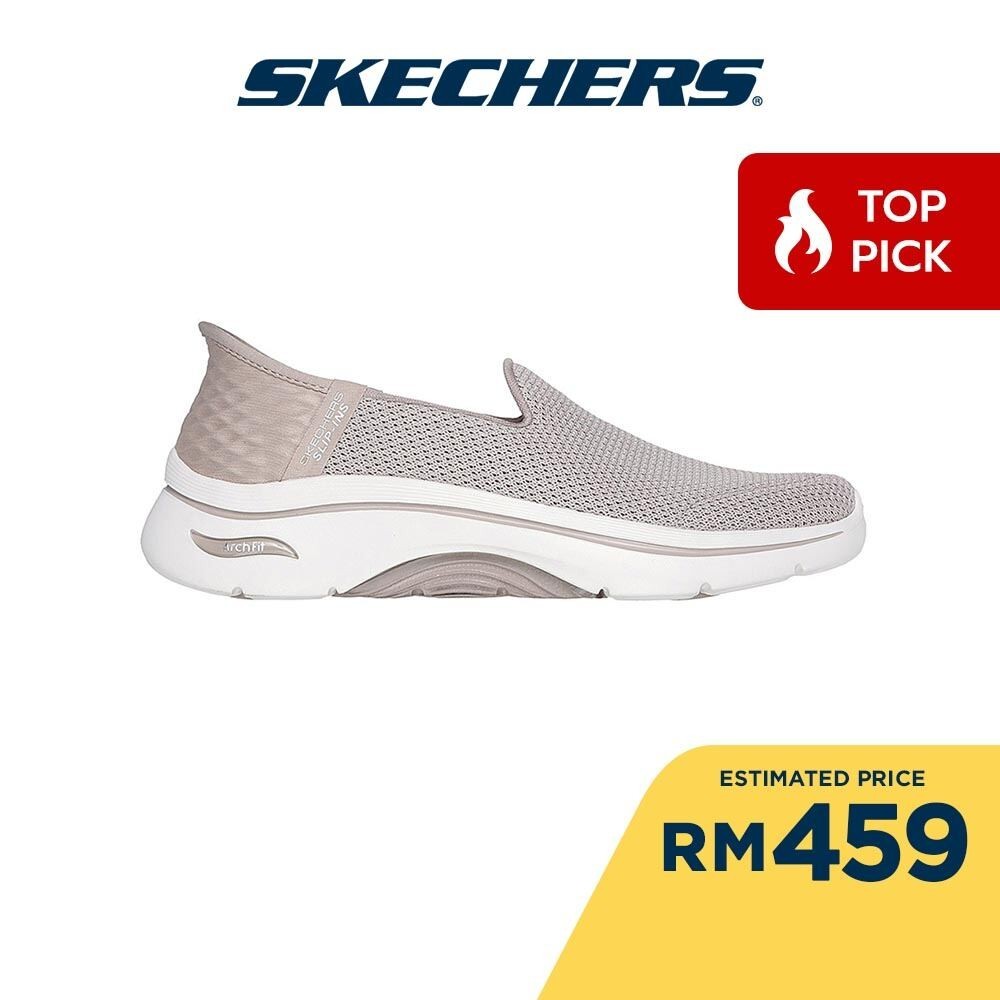 思克威爾 Skechers 女式一腳蹬 GOwalk Arch Fit 2.0 Delara 步行鞋 - 125315-