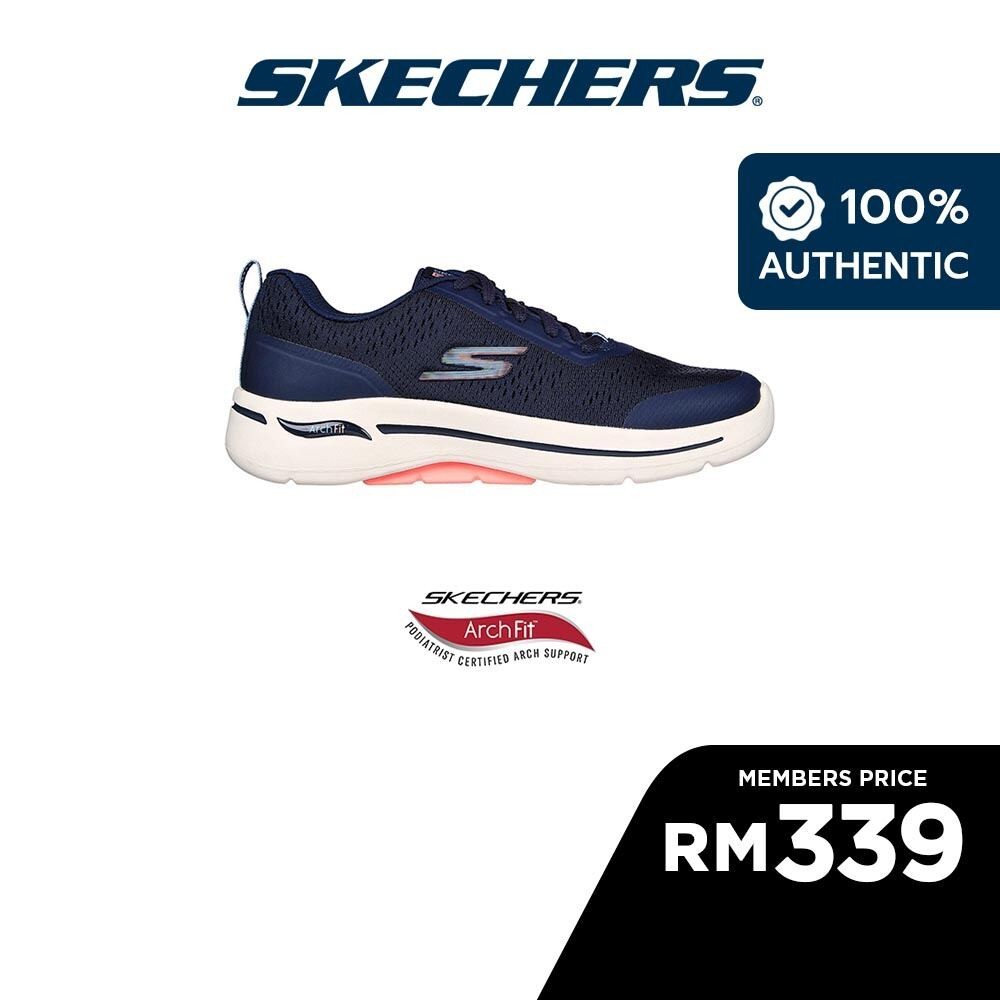 思克威爾 Skechers 女士 GOwalk Arch Fit Uptown 夏季步行鞋 - 124887-NVPK