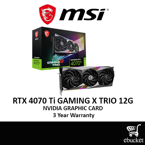 MSI 微星 GeForce RTX 4070 Ti GAMING X TRIO 12G NVIDIA 顯卡