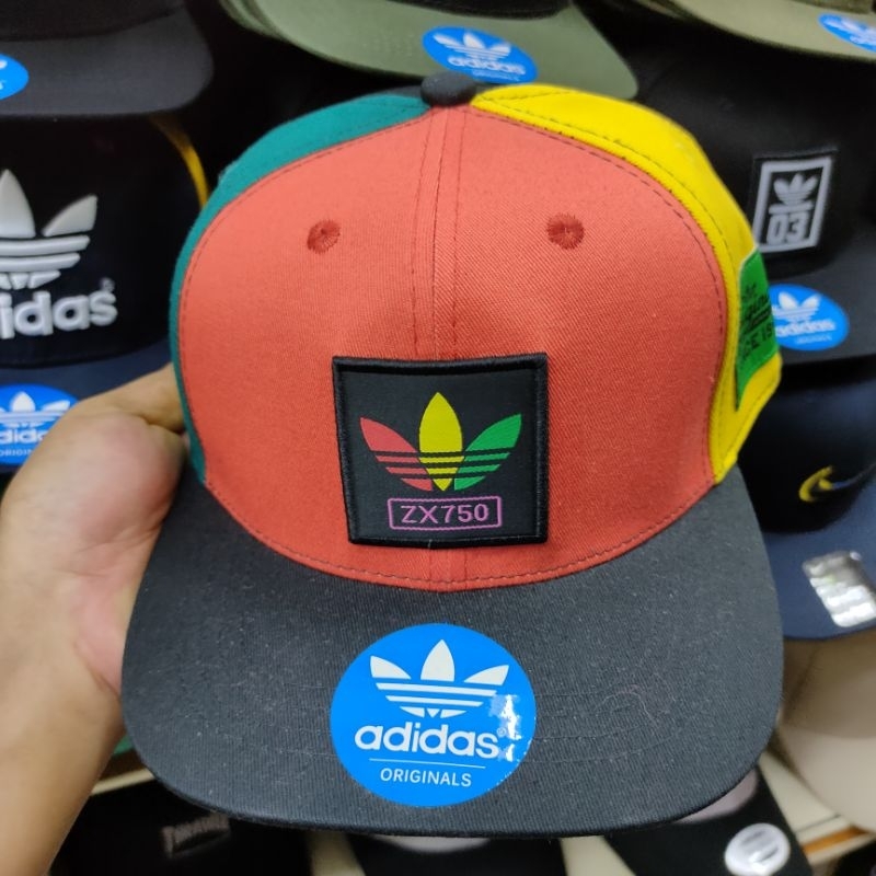 愛迪達 新品阿迪達斯帽子 zx750 男式女式 snapback 休閒時尚 topi 棒球帽網眼卡車司機成人