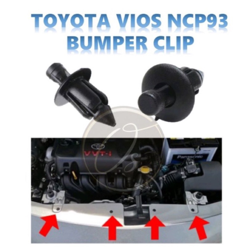 !!! VIOS NCP93 2007-2013 前保險槓夾 DEPAN KLIK BUMPER 前保險槓夾