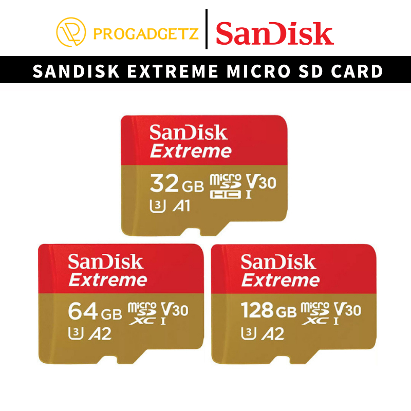 SANDISK 閃迪至尊微型 SD A2/U3 10 級 MicroSD (32GB/64GB/128GB/256GB)