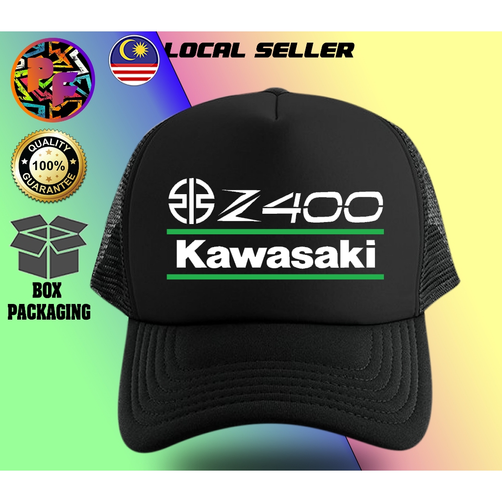 KAWASAKI 川崎 Z400 卡車司機棒球帽酷網黑色