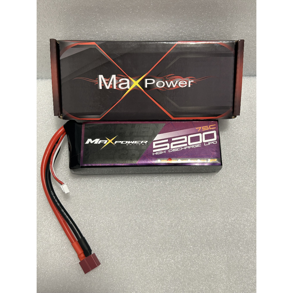 Maxpower 5200mAh 75c 3s Lipo Rc 電池 [免費鋰電池]