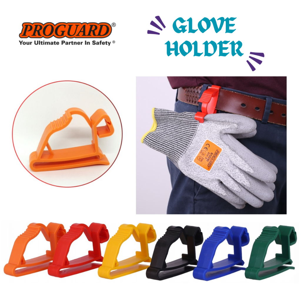 Proguard 手套架工人安全帶手套抓取器塑料夾子架衣架夾 Sarung Tangan GH-3800 GH3810