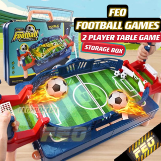 Feo迷你足球遊戲桌面足球派對遊戲2人足球遊戲便攜式親子互動棋盤遊戲