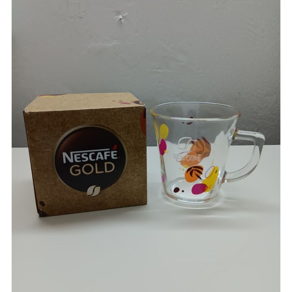 NESCAFE 雀巢咖啡金透明葉子設計馬克杯