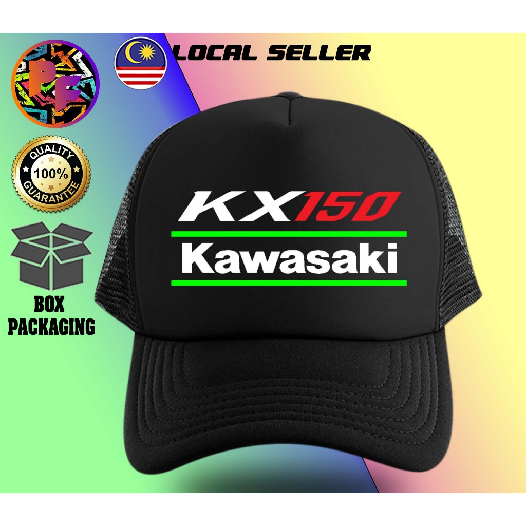 KAWASAKI 川崎 KX 150 卡車司機棒球帽酷網黑色