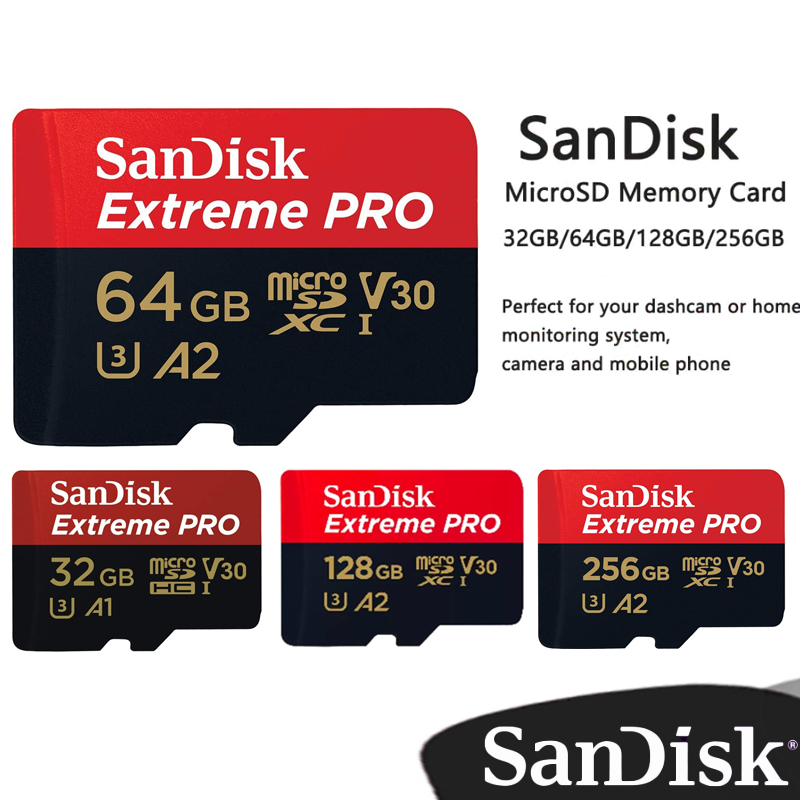 Sandisk Extreme Pro(64GB)4K C10、U3、V30、A2 用於行車記錄儀和手機和無人機和相機的