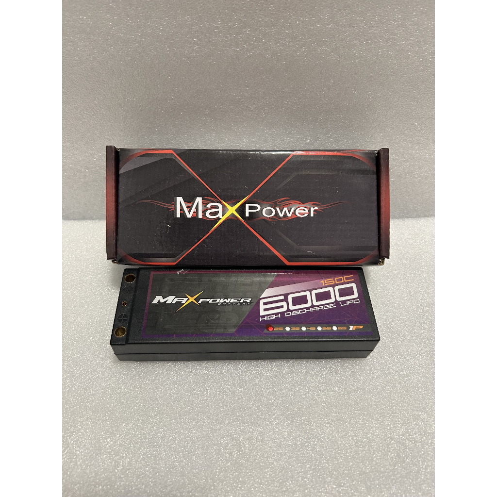 Maxpower 6000mAh 150c 2s Lipo Rc 電池 [免費鋰電池]