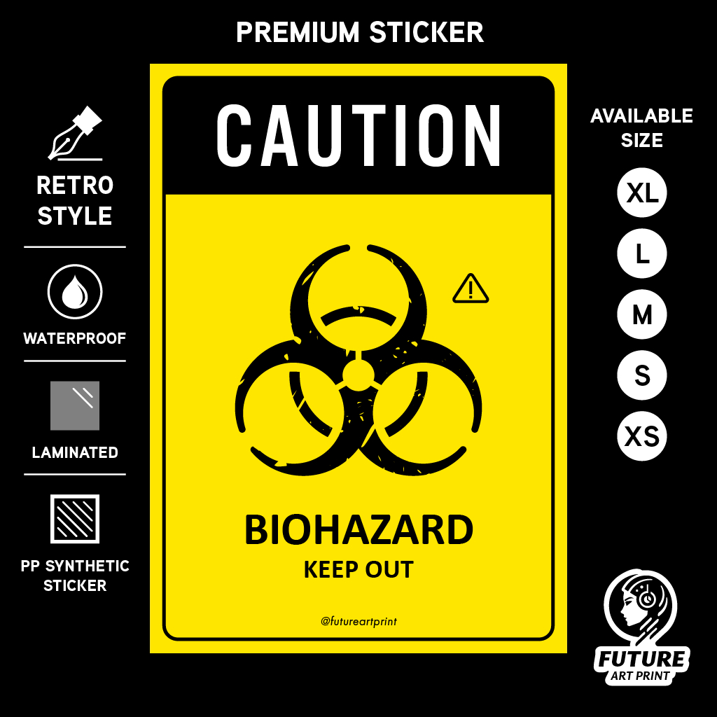 小心生物危害遠離。 高級貼紙標誌警告小心危險標牌安全標籤。 病毒毒素生物危害。