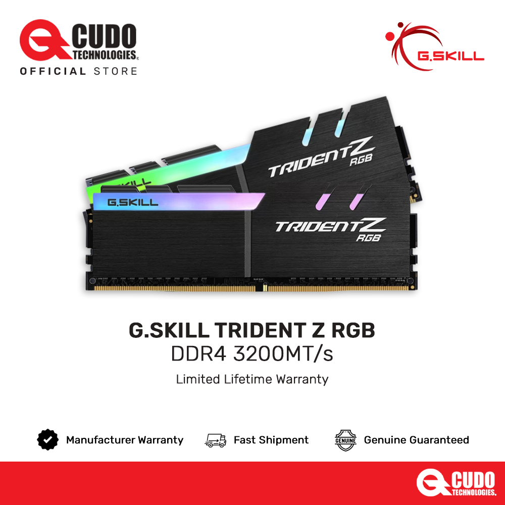 G.skill 三叉戟 Z RGB 16GB (2x8GB) DDR4 3200MHz CL16 套件 (F4-3200