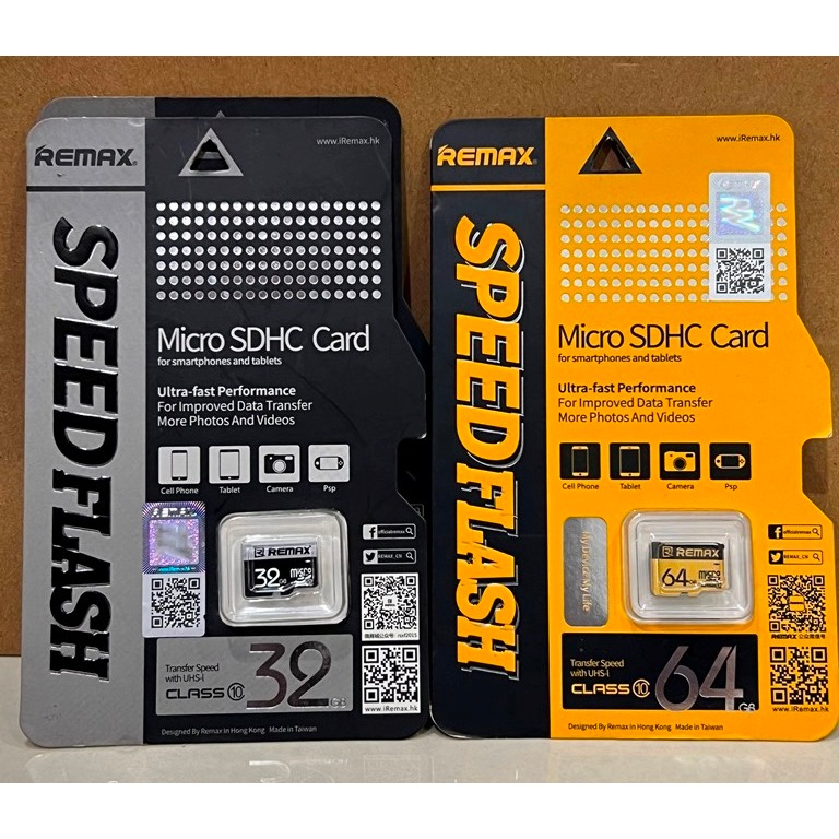 Remax Micro SD 存儲卡 32GB / 64GB