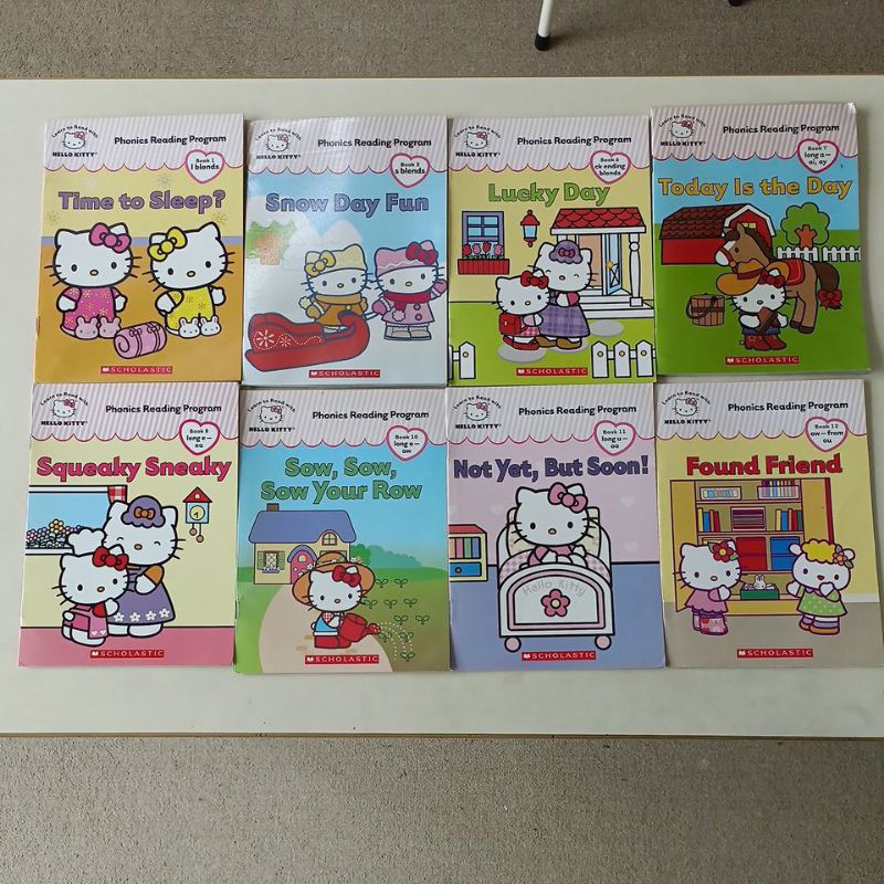 Phonics Reading Programme 與 Hello Kitty 一起學習閱讀一套 8 本書適合年輕讀者的
