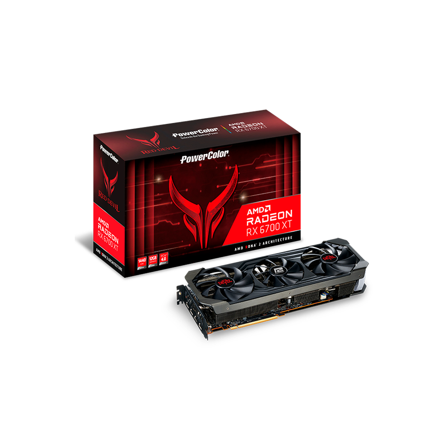 Powercolor 紅魔 AMD RadeonTM RX 6700 XT 12GB GDDR6(二手) 全套)