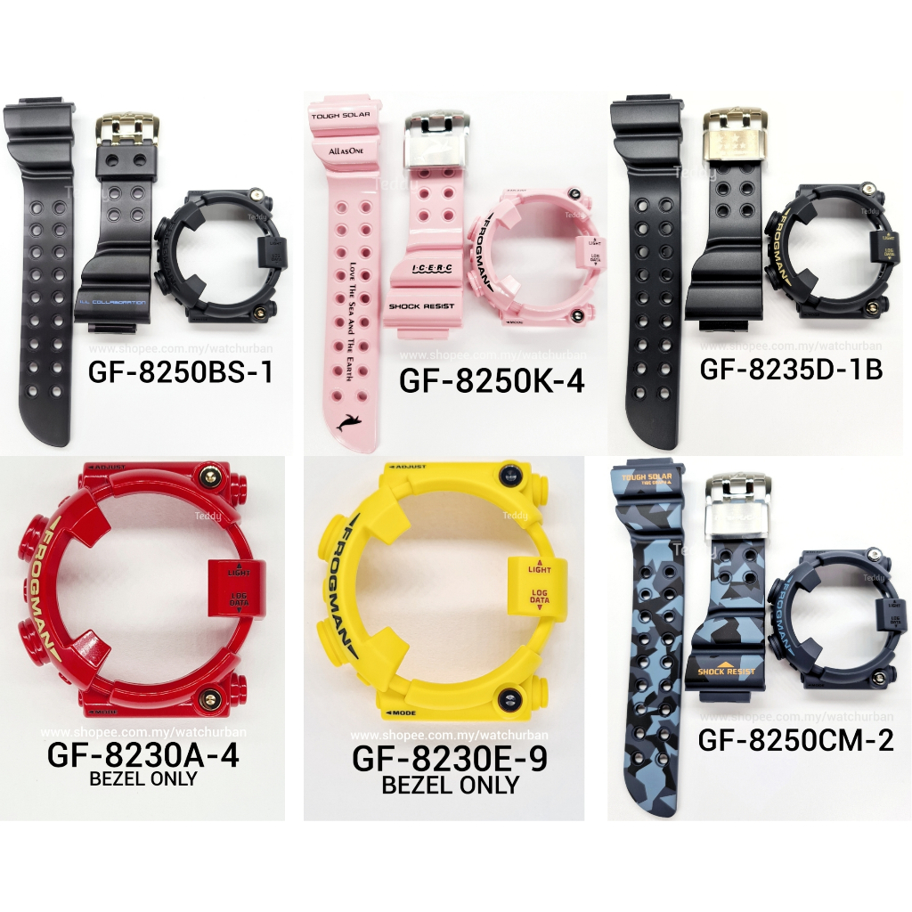 卡西歐 G-SHOCK 錶帶和表圈 GF8250 GF8230 GF8235, DW8200 DW8250 GF-825