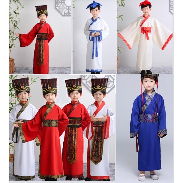 傳統服飾三子精舞蹈服飾男孩傳統服飾三子精服飾漢服