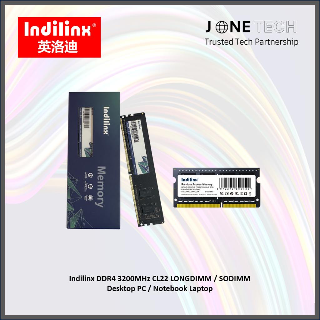 Indilinx DDR3/DDR4 1600MHz/3200MHz - 4GB / 8GB / 16GB / LONG
