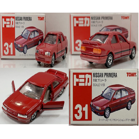 NISSAN Tomica 31 日產 Primera(紅色 TOMY)