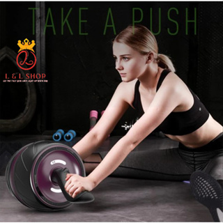 Ab Abs Roller Power 拉伸輪健身房滾輪腹部鍛煉健身房鍛煉訓練身體力量自動回彈健腹輪腹肌輪滾輪瘦腰健身器