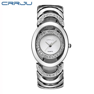 Crrju 女士手錶原創品牌簡約休閒時尚指針式石英不銹鋼防水 2201 XS