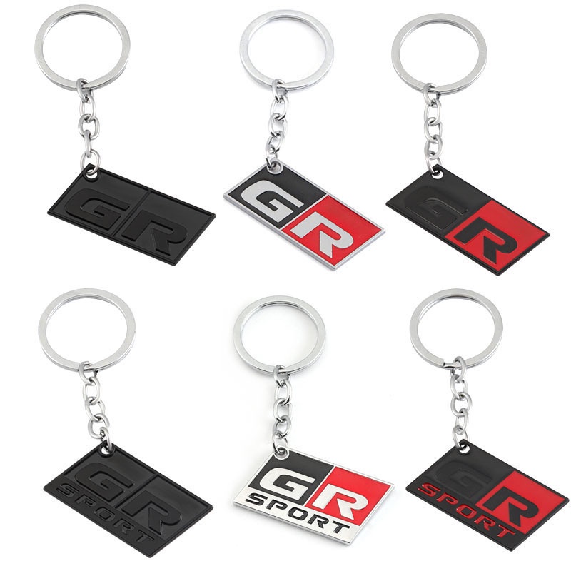 Gr Sport Car Keychain Gazoo Racing 鑰匙圈鏈適用於豐田卡羅拉 Supra 86 Yar