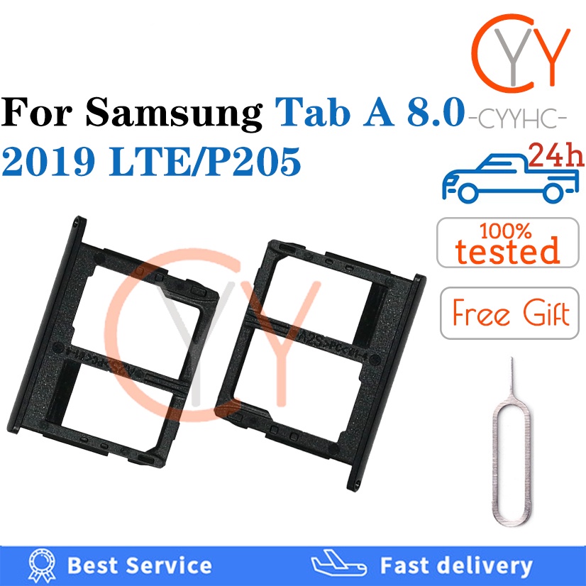 SAMSUNG 三星 galaxyTab 的 SIM 托盤卡架 8.0 2019 LTE P205 SIM 卡適配器 S
