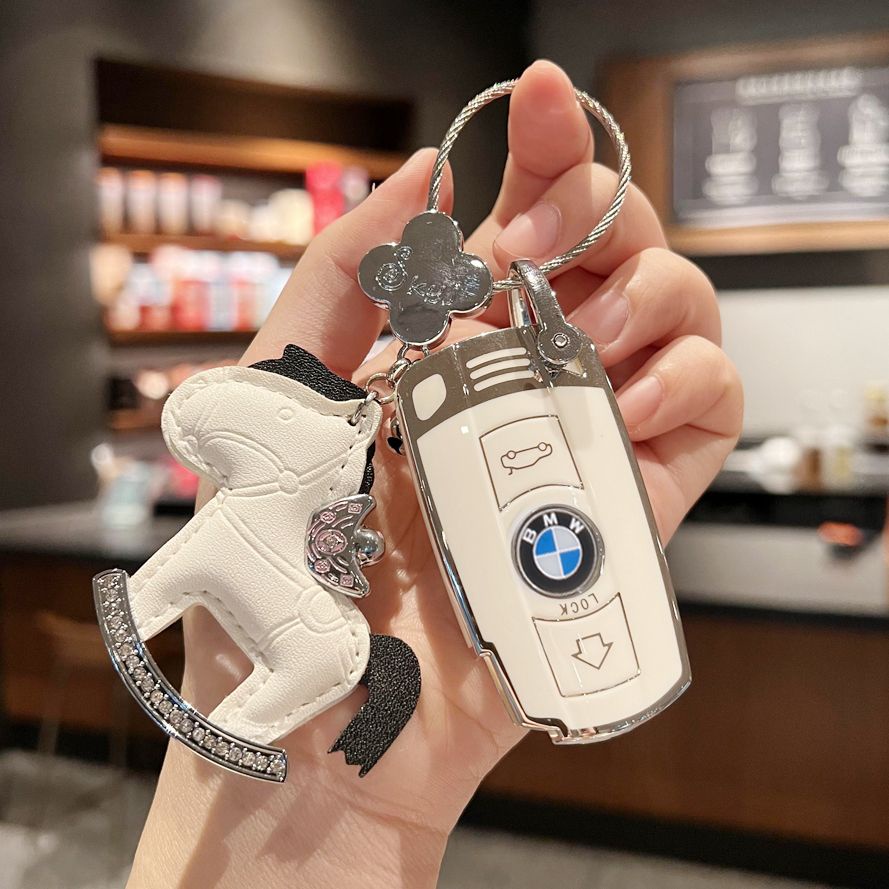（限時折扣）▧◄❣適用寶馬 BMW插入式鑰匙套老款X1扣3系320i殼5系X5X6E90汽車7包z4保護