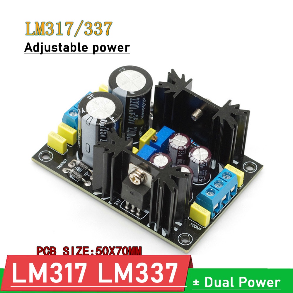 Dykb AC-DC LM317 LM337可調穩壓電源正負雙電源5V 12V 15V 19V 24V功放用