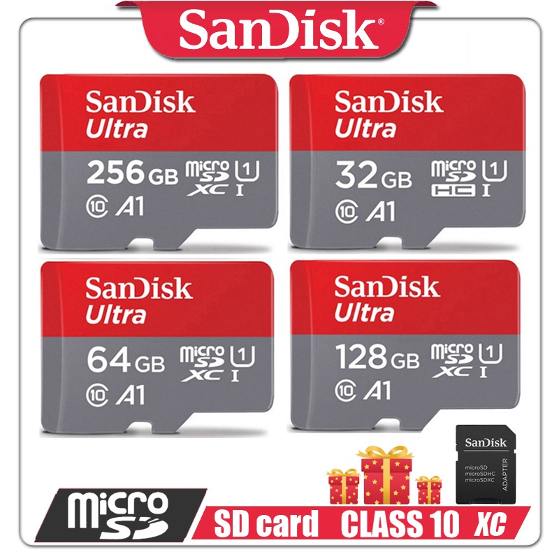 有現貨 Sandisk 128GB SD 卡 64GB 32GB 256GB 16GB 存儲卡 100MB/s Micr