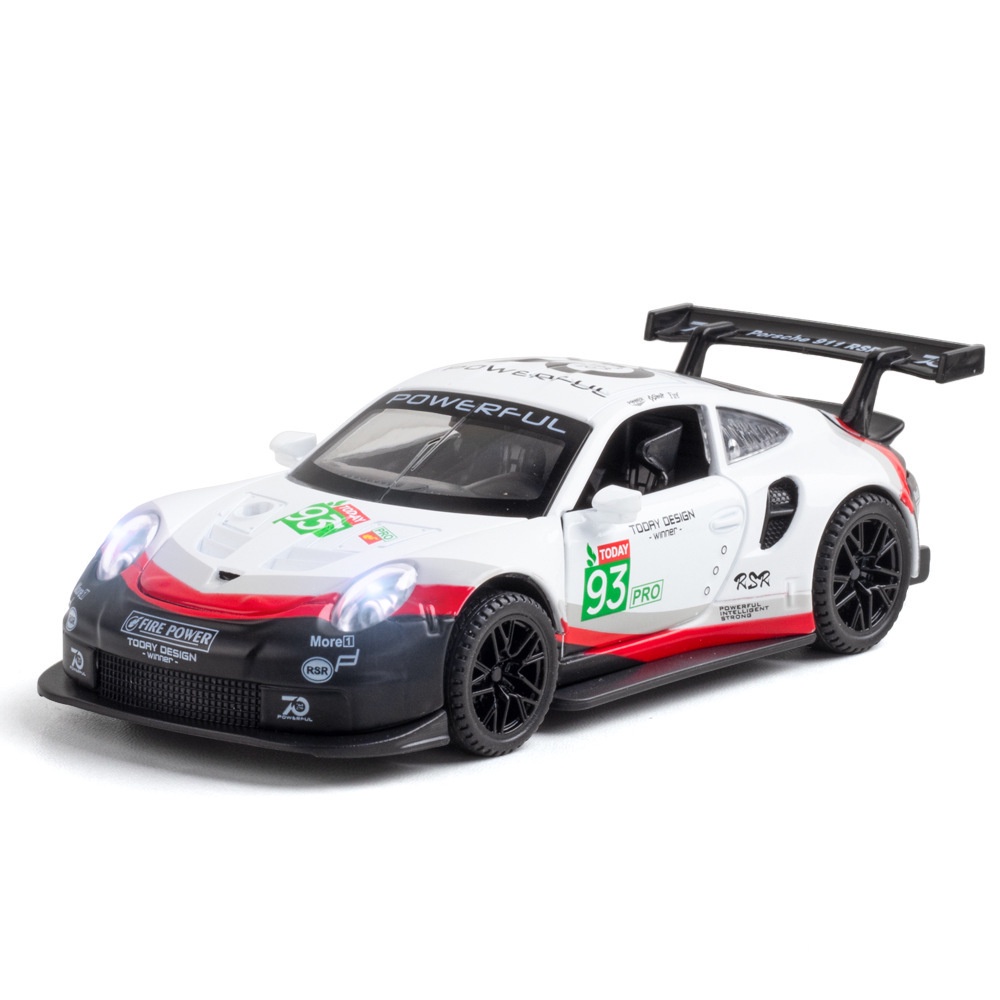 ✨門市現貨✨汽車模型 1:32 保時捷 Porsche 911 RSR 合金超級跑車
