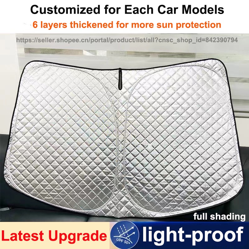 100% 定製汽車前擋風玻璃遮陽罩適用於本田 HRV/XRV/2013-2018 汽車遮陽罩可折疊汽車窗簾,適用於特殊汽