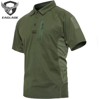 Eaglade 戰術 Polo 衫 PLY25 綠色短袖