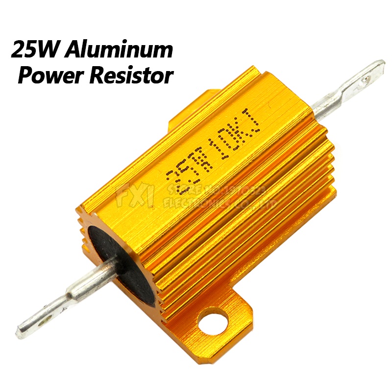 25W鋁功率金屬外殼外殼線繞電阻50R~30K 50R 68R 75R 100R 150R 200R 250R 300R