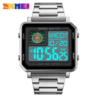 Skmei官方2033 LED電子表男士手錶時尚手錶防水手錶單顯數字手錶