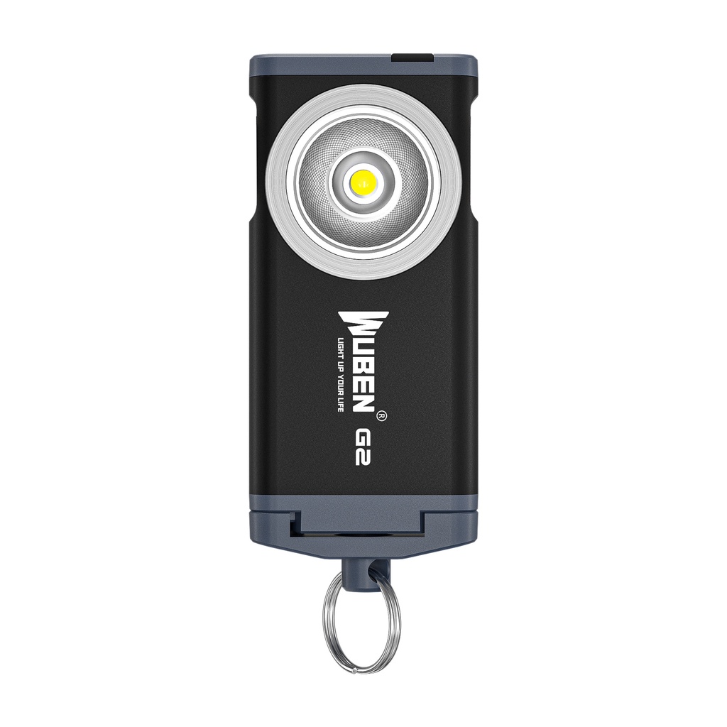 跨境務本WUBEN G2強光手電筒可充電LED超亮鑰匙燈戶外露營家用USB