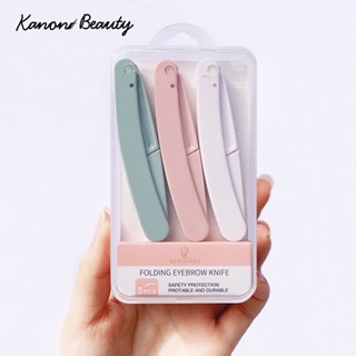 3 件裝安全折疊女士面部剃須刀修眉刀片防刮剃須刀化妝工具修眉刀女士面部剃須刀