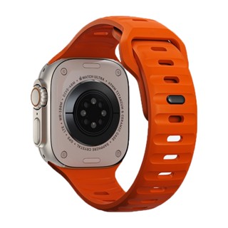 矽膠錶帶錶帶相容 Apple Watch Ultra 49mm 44mm 40mm 45mm 41mm 42mm 38m