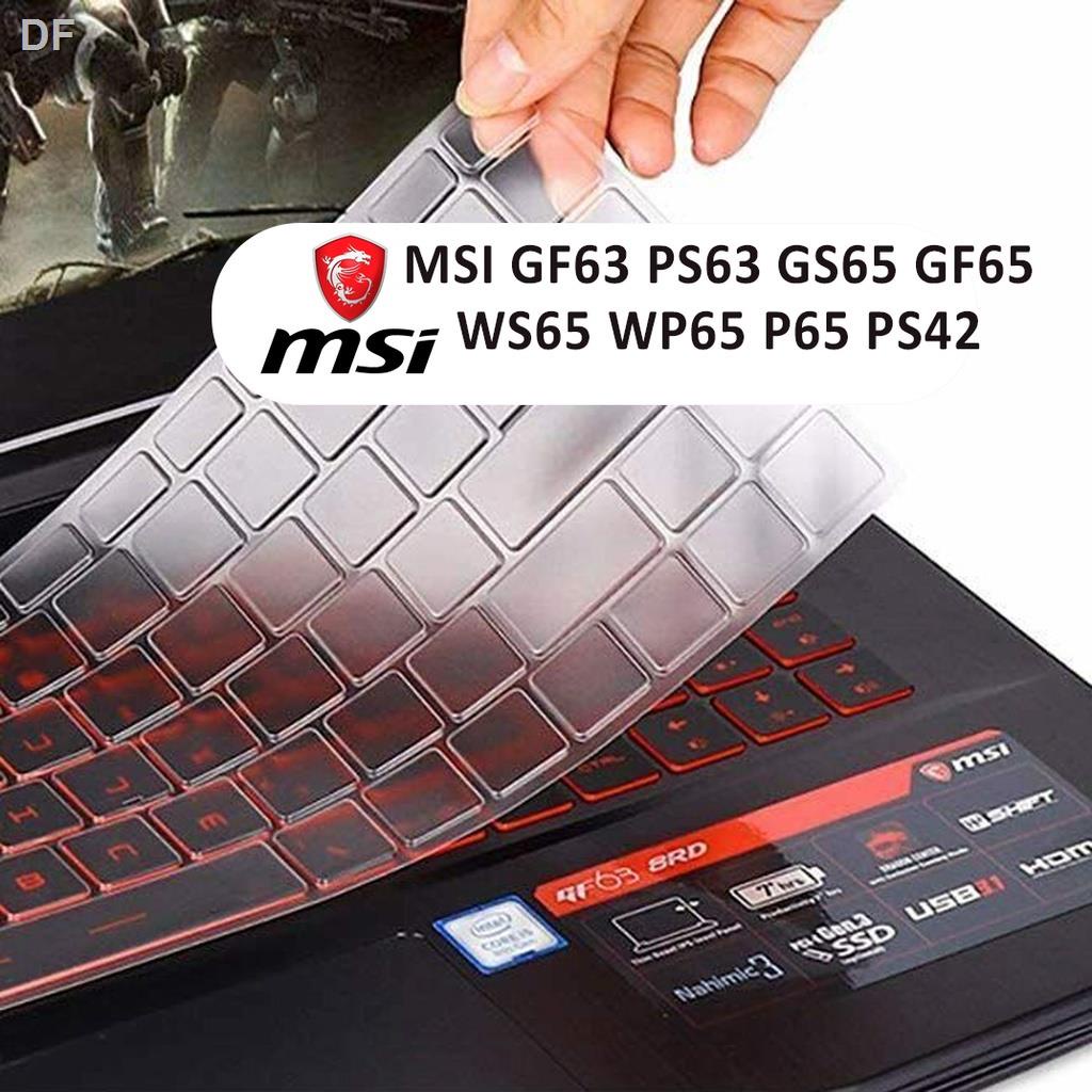 MSI 微星 GS65 GF63 GF65 P65 PS42 PS63 矽膠鍵盤保護套鍵盤保護膜