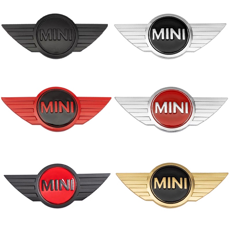 汽車造型碳纖維 3D 金屬貼紙徽章徽章適用於 Mini Cooper One R50 R52 R53 R56 R60 F