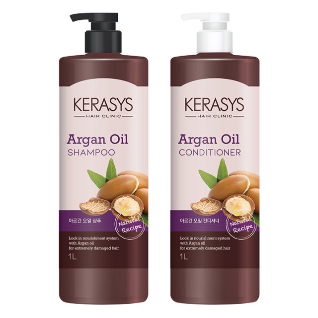 Kerasys 摩洛哥堅果油洗髮水、護髮素 1L
